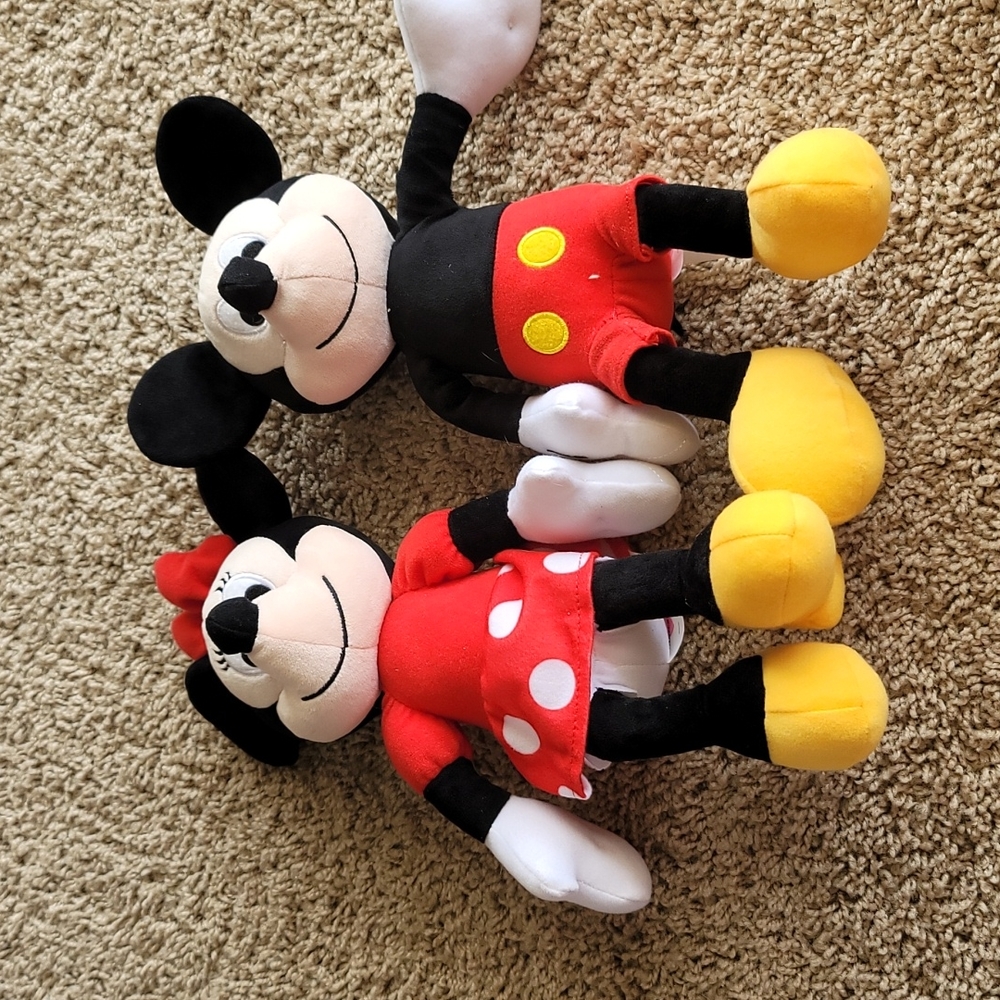 Mickey & Minnie Mouse stuffed animal
